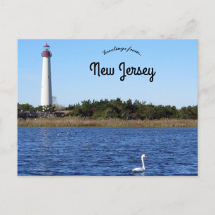 Cartão Postal Farol de Cape May Point Nova Jersey