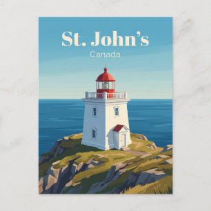 Cartão Postal Farol de Cape Spear Canadá