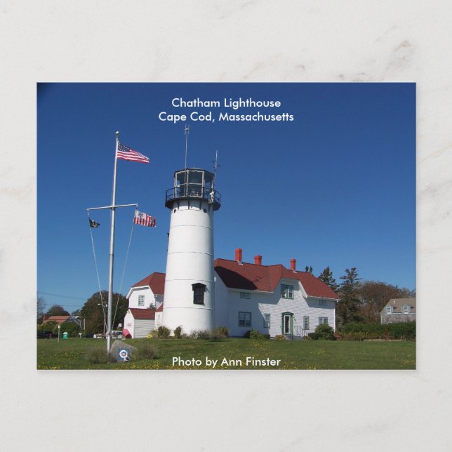 Cartão postal / Farol de Chatham Cape Cod (Frente)