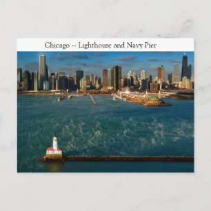 Cartão Postal Farol de Chicago