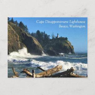 Cartão Postal Farol de Desapontamento de Cabo, Washington