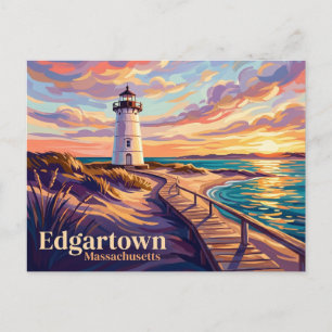 Cartão Postal Farol de Edgartown EUA