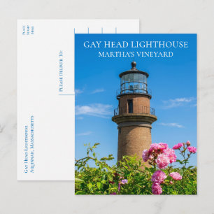 Cartão Postal Farol de Gay Head Marthas Vineyard MA