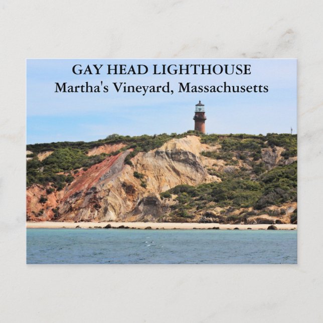 Cartão Postal Farol de gay, MÃES de Vinha de Martha (Frente)