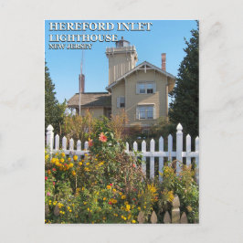 Cartão Postal Farol de Hereford Inlet, cartão-postal de Nova Jer
