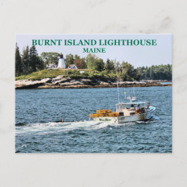 Cartão Postal Farol de Ilha Queimada, Cartão-postal Maine