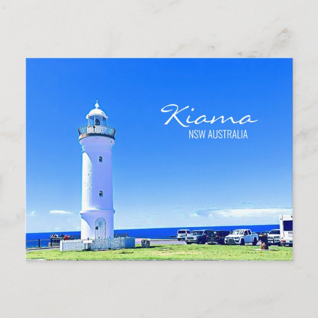 Cartão Postal Farol de Kiama NSW Austrália (Frente)