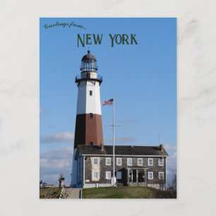 Cartão Postal Farol de Montauk Point Nova York