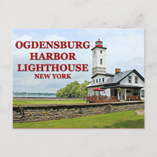 Cartão Postal Farol de Ogdensburg Harbor, Cartão-postal de Nova