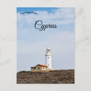 Cartão Postal Farol de Pafos em Pafos Chipre