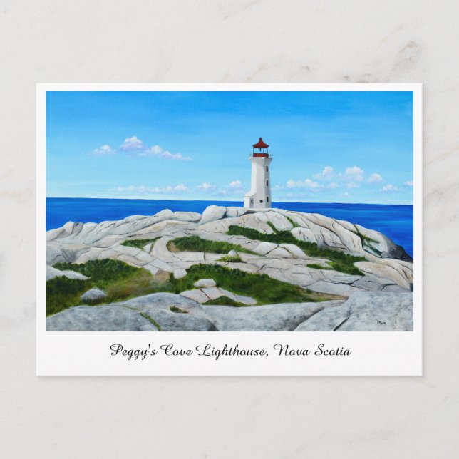 Cartão Postal Farol de Peggy's Cove (Frente)
