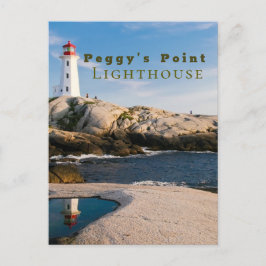 Cartão Postal Farol de Peggys Point Atlantic Canadá