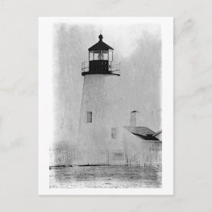 Cartão Postal Farol de Pemaquid Point no Maine