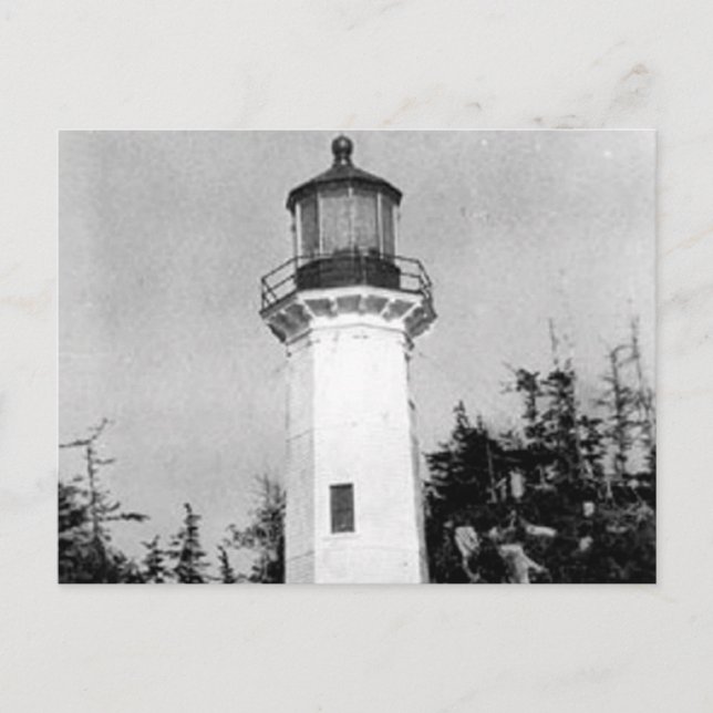 Cartão Postal Farol de ponto de árvore (Frente)