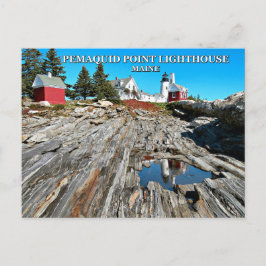 Cartão Postal Farol de Ponto Pemaquide, Maine