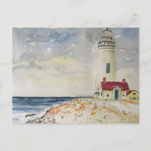Cartão Postal Farol de Ponto Pombo na Califórnia