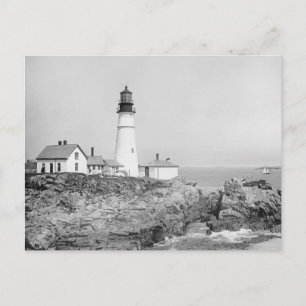 Cartão Postal Farol de Portland Head, 1902
