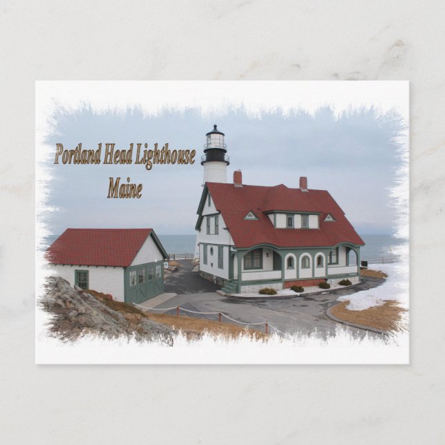 Cartão Postal Farol de Portland Head - Maine (Frente)