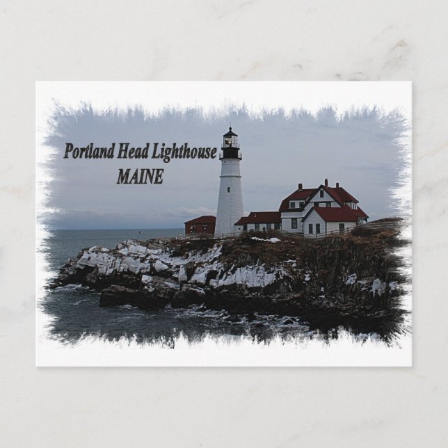 Cartão Postal Farol de Portland Head - Maine (Frente)