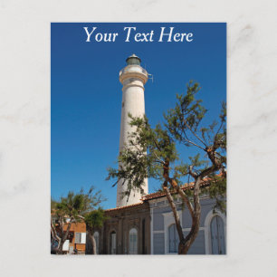 Cartão Postal Farol de Punta Secca, Sicília, Itália