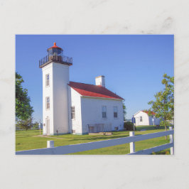 Cartão Postal Farol de Sand Point, Escanaba, Michigan