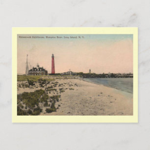 Cartão Postal Farol de Shinnecock, Vintage de Long Island