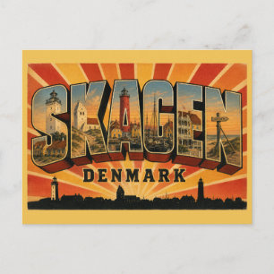 Cartão Postal Farol de Skagen Dinamarca