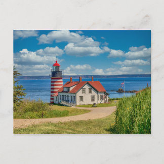 Cartão Postal Farol de West Quoddy Head, Lubec, Maine