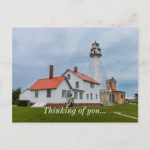 Cartão Postal Farol De Whitefish Point Pensando Em Você