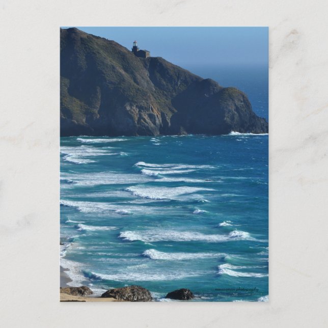 Cartão Postal Farol e mar (Frente)