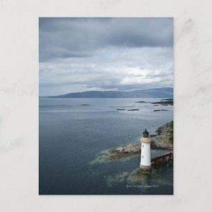 Cartão Postal Farol, Eilean Ban, Inner Sound, Escócia,