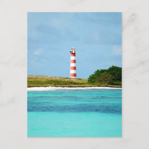 Cartão Postal Farol em Los Roques - Venezuela
