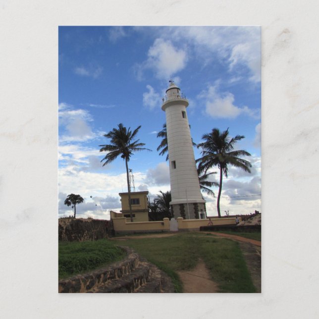 Cartão Postal farol forte de Galle (Frente)