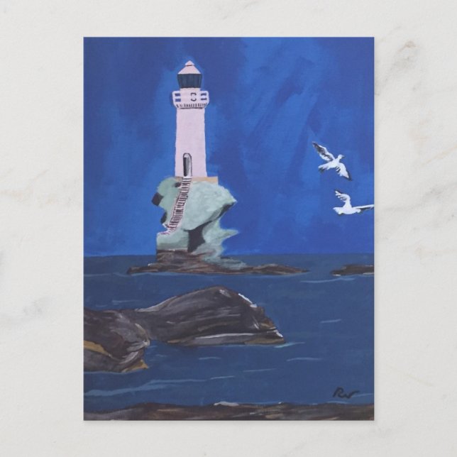 Cartão Postal Farol grego (Frente)
