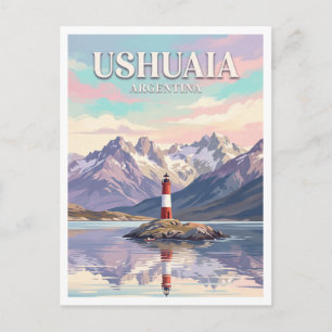 Cartão Postal Farol Les Eclaireurs Ushuaia Argentina