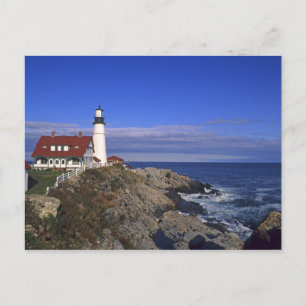 Cartão Postal Farol leve de Portland