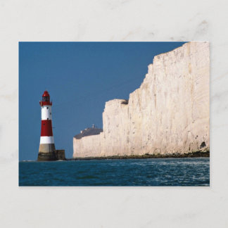 Cartão Postal Farol no Beachy Head, Eastbourne, East Sussex