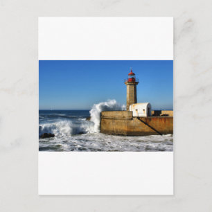 Cartão Postal Farol no Porto
