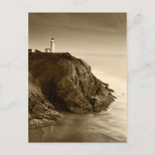 Cartão Postal Farol North Head Parque Estadual Fort Canby, WA