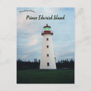 Cartão Postal Farol Point Prim PEI Canadá