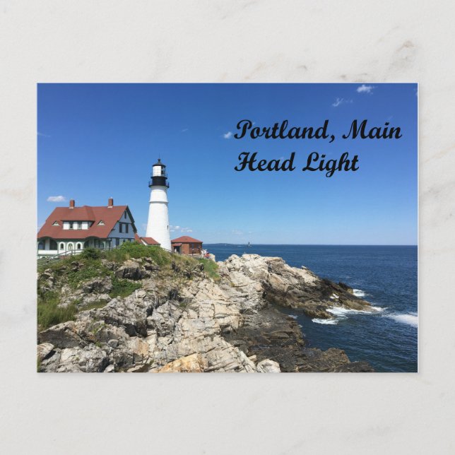 Cartão Postal Farol Principal de Portland 2017 (Frente)