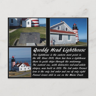Cartão Postal Farol Quoddy West
