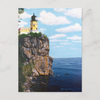 Cartão Postal Farol rachado da rocha