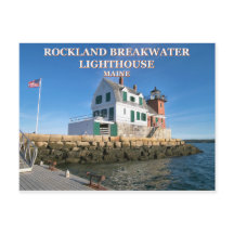 Farol Rockland Breakwater, Cartão-postal Maine