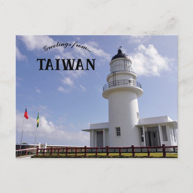 Cartão Postal Farol San Diaojiao Taiwan (Frente)