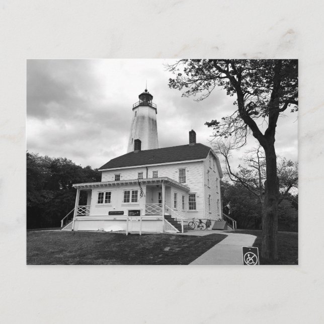 Cartão Postal Farol Sandy Hook (Frente)