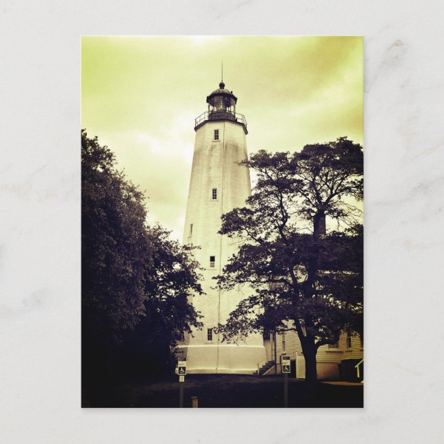 Cartão Postal Farol Sandy Hook (Frente)