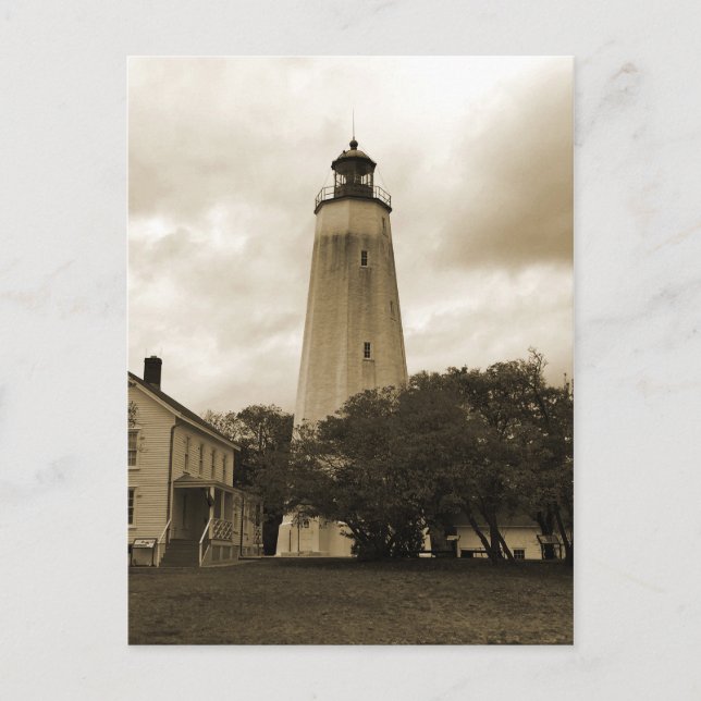 Cartão Postal Farol Sandy Hook (Frente)