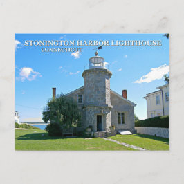 Cartão Postal Farol Stonington Harbor, Cartão-postal de Connecti