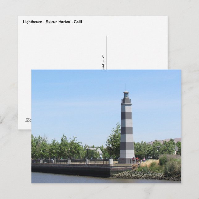 Cartão postal - Farol - Suisun - Califórnia (Frente/Verso)
